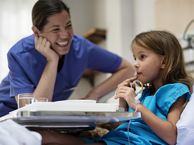 Nurse and child